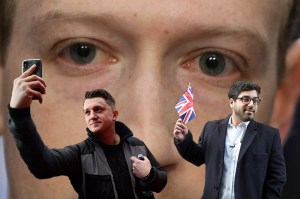 tommy robinson raheem kassam banned facebook