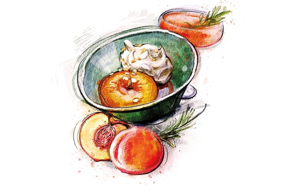 poach peaches
