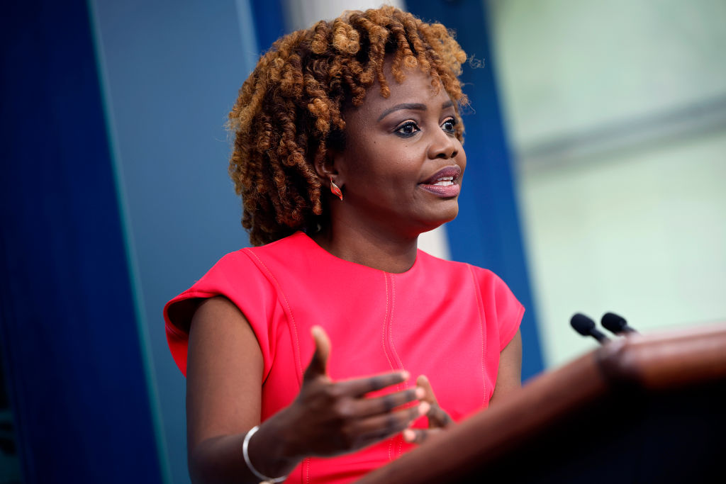 vogue White House Press Secretary Karine Jean-Pierre (Photo by Chip Somodevilla/Getty Images)