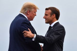 donald trump emmanuel macron impression accent