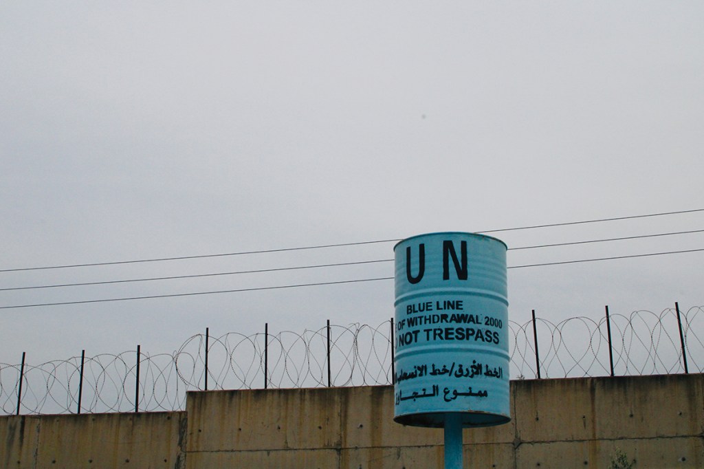 unifil un blue line lebanon