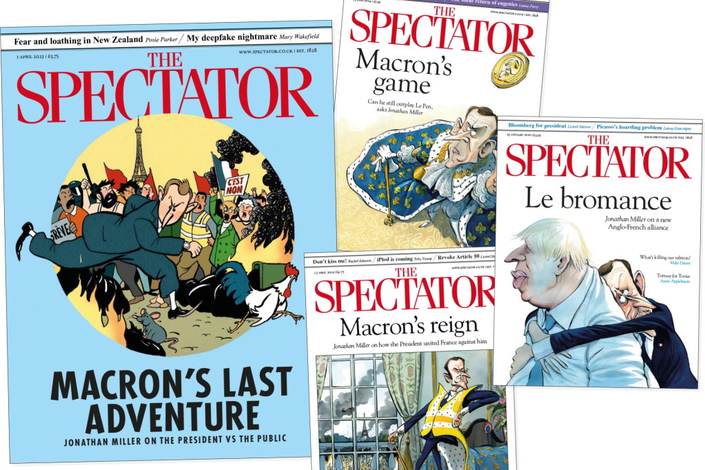Jonathan Miller Spectator covers France macron